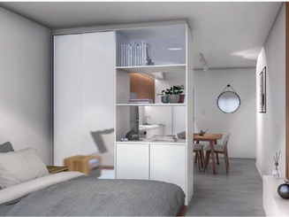 Monoambiente con balcón. Venta - Centro Rosario: J.M. de Rosas 1177 - Unidad 02-06