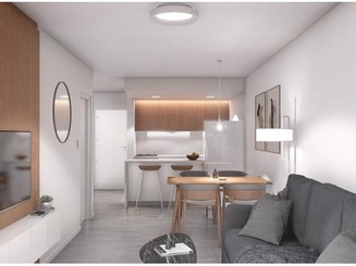 Venta. Departamento 2 ambientes, 1 dormitorio con patio. Juan M. de Rosas 1100. Unidad 01-04